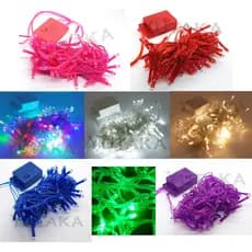 Pisca pisca natal fio de led 8 funções 100 leds 9m 110v - branco colorido azul rosa vermelho verde roxo