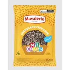 Granulado Crocante Mesclado Sabor Chocolate Mil Cores 500g Mavalério