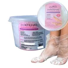 Sapatilha Economica com Creme Emoliente – Pote com 50 Unidades - Higibeauty