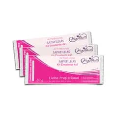 Kit Pedicure com Creme Emoliente, Lixa e Palito - 50 kits