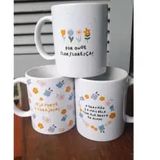 Caneca Porcelana Personalizada Frases Motivacionais