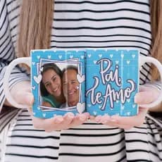 Caneca de Porcelana com foto DIA DOS PAIS