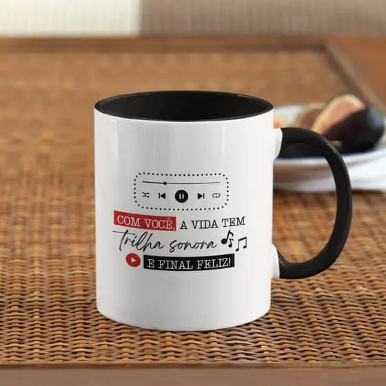 Caneca de Porcelana Personalizada para o Dia dos Namorados/Presente/Casal/Amor/Surpresa