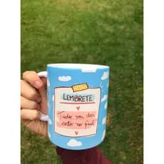 Caneca/Xícara Personalizada de Porcelana FRASE MOTIVACIONAL
