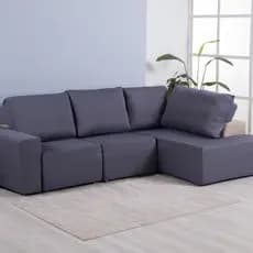 CAPA PROTETORA PARA SOFÁ RETRÁTIL RECLINÁVEL CHAISE 3 LUGARES