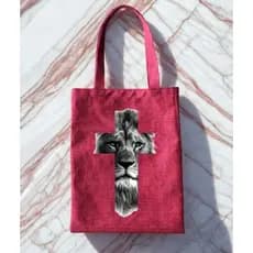 Bolsa de Lona vermelha Ecobag . praia,  igreja ,Documentos Estampada  PROMOÇÃO