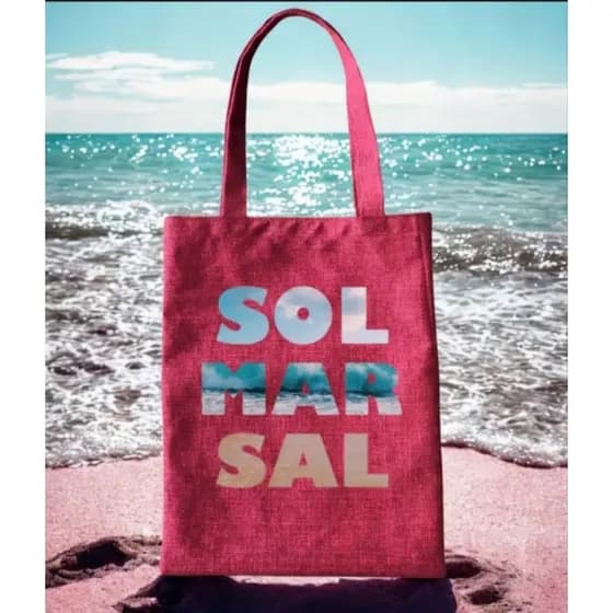 Bolsa de Praia de Lona ESTAMPADA RESISTENTE . ALTA qualidade  .PROMOÇÃO