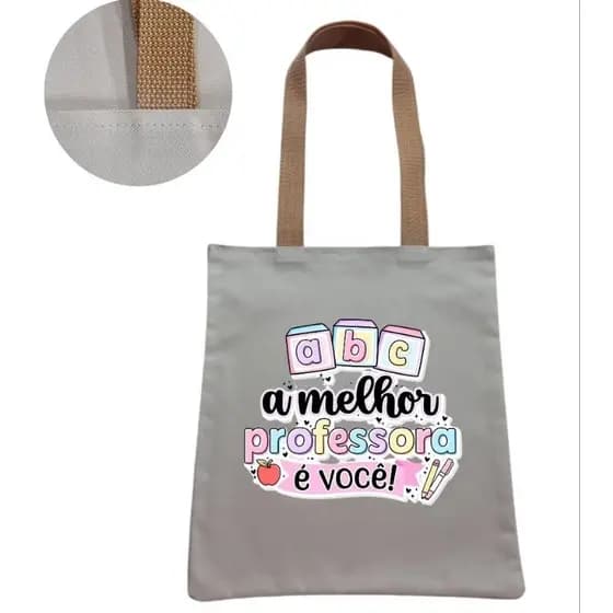 Bolsa Ecobag para professora . dia do prof . presente ideal