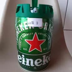lata heineke vazia para Decorar sua loja faça luminaria de bar som cofrinho
