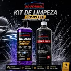 kit Lava auto com cera + Limpa Pneu Pretinho 1 L -baba de camelo-vfloc-vonixx