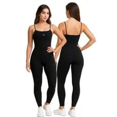Macacão Longo Fitness Feminino Poliamida Premium | Forrado e Confortável Zero Transparência | UrbAtiva