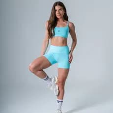 Conjunto Fitness Feminino de Poliamida FORRADO Conjunto Academia Esportivo suplex zero transparencia