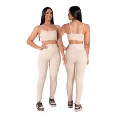Conjunto Feminino Blackout Zero Transparência Tendencia Fit