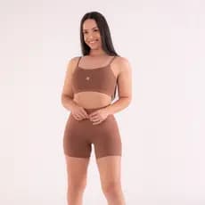 Conjunto de academia poliamida fitness moda feminina cintura alta tecido de qualidade P M G GG