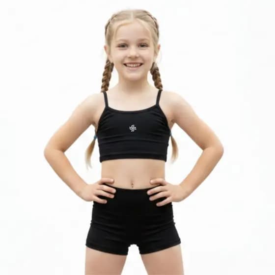 conjunto infantil feminino lycra fitness, conjunto infantil dia a dia conforto poliamida