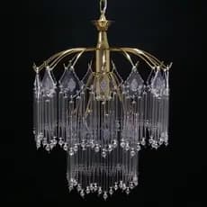 Lustre Pendente De Cristal Vidro Para Sala Quarto Cozinha Escritório Moderno Luxo Dourado Decoração