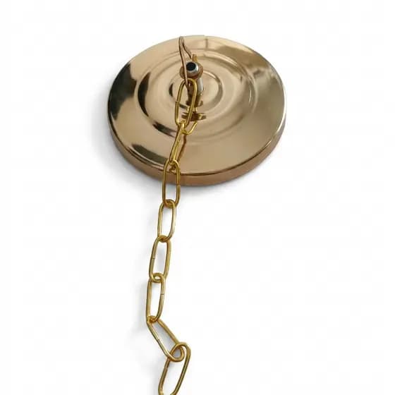 Canopla Com Corrente Para Lustre Pendente