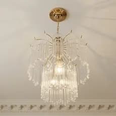 Lustre Pendente de Cristal Vidro Lustre Para Sala