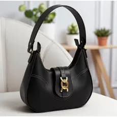Bolsa Lunna Meia Lua de Ombro Feminina Casual Estilosa Baguete