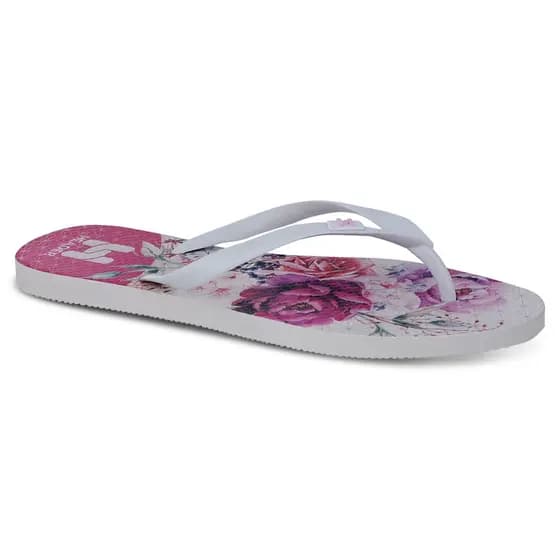 Chinelo Feminino Header Floral Estampado Tendência Original Promoção