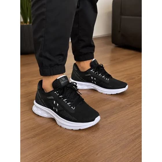 Tênis Header Run Conforto E Estilo Esporte Casual Masculino