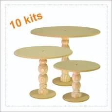 KIT com 10 TRIOS de Boleiras (10 Pequenas, 10 Médias e 10 Grandes)