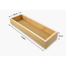Bandeja em Pinus e fundo de MDF 100 x 30 x 10 cm