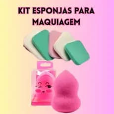 KIT COM UMA ESPONJA DE MAQUIAGEM ANATOMICA + ESPONJAS DE MAQUIAGEM AOYADAN - LEIA A DESCRIÇAO