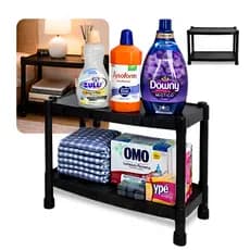Prateleira Organizadora Modular Multiuso em Plástico Reforçado Unishop com 2 Níveis
