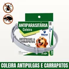 Coleira Para Pet Proteção Contra Pulga Carrapato Para Cachorro Gato Ajustável Natural