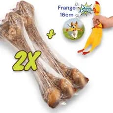 Kit Brinquedo de Roer Osso Para Cachorro Natural Comestível Mordedor