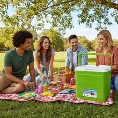 CAIXA TÉRMICA COOLER COLEMAN PARTY STACKER 20 CANS / 17 LTS U.S.A VERDE PICNIC CAMPING PESCA PRAIA