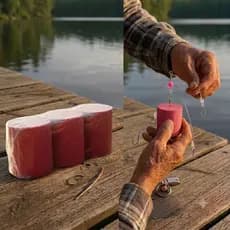 MASSA PASTILHA PARA PESCA DE CARPA BOTTI FRUTAS VERMELHAS ATRAÇÃO FORTE AQUI O BOTTI É CERTO