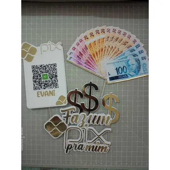 Topo de Bolo Personalizado Topper