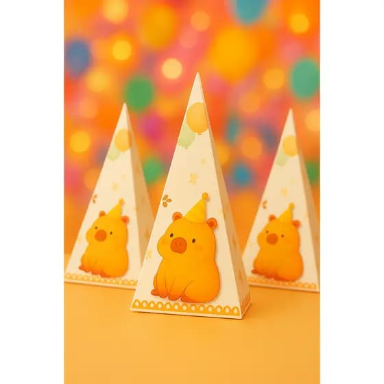 10 Mini Piramide Personalizada - Lembrancinha Infantil - Arte Impressa - Consulte o seu tema