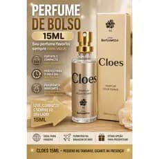 Perfume Feminino Cloes 15ml | Mini Perfume de Bolsa | Fragrância Sofisticada e Marcante