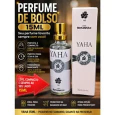 Perfume YAHA 15ml Feminino | 33% de Essência | Longa Duração Até 12h | Perfume de Bolso Inspirado em Perfume Árabe