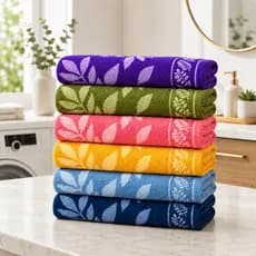 Kit 5 Toalha de Banho Algodão Alta Absorção Macia 70x1,40 Banheiro Confortável Piscina Praia Enxoval