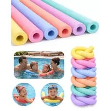 Kit 3, 6 Boia Espaguete Macarrão para Criança Aprender Natação Piscina Flutuador Infantil Flexível