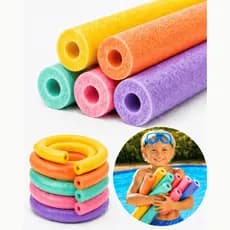 Kit Boia Macarrão Piscina Espaguete Natação Adulto Recreação Infantil Hidroginástica Flutuador Furo