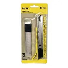 Estilete 18mm Acompanha 3 Lâminas B-Tek BT320