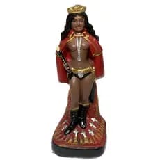Imagem Rainha das 7 Encruzilhadas Pomba gira de Gesso 20cm - Umbanda Candomblé