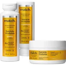 Combo Match Nutrição Profunda:shampoo+condicionador+ Máscara