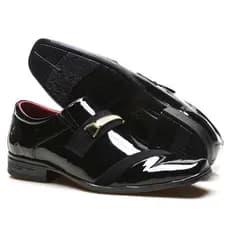 Sapato Social Masculino Verniz Moderno e Estiloso Fivela Elegante