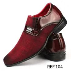 Sapato Social Masculino Vermelho Super Confortável e Estiloso