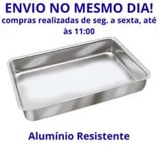 Forma Assadeira alta nº 5 Retangular Alumínio Resistente