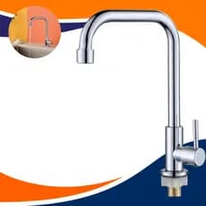 Torneira de Bancada Inox Escovado Cozinha Pia Área Gourmet Luxo 1/4 Volta