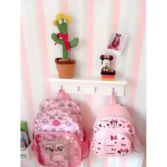 prateleira com 4 ganchos de metal suporte mochila bolsa pano de prato cinto para quarto Hall de entrada