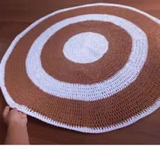 Tapete para sala ou quarto /quarto infantil ,decoração  ,Tapete de croche redondo
