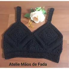 Cropped de croche -blusa de crochet